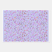 Vibrant Abstract Floral Botanical Wrapping Paper Geschenkpapier Set (Vorderseite 2)