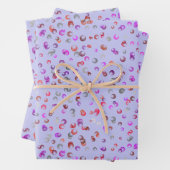 Vibrant Abstract Floral Botanical Wrapping Paper Geschenkpapier Set (Beispiel)