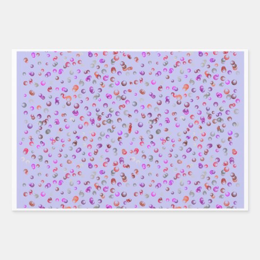 Vibrant Abstract Floral Botanical Wrapping Paper Geschenkpapier Set (Vorderseite)