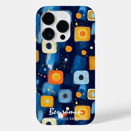 Vibrant Abstract Geometric Swirl Pattern Phone Case-Mate iPhone Hülle (Rückseite)