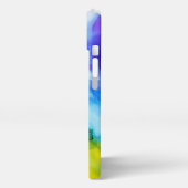 Vibrant Abstract Multicolor Watercolor Phone Case iPhone Hülle (Linke Seite)