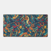 Vibrant Abstract Oceanic Currents Schreibtischunterlage (Vorderseite)