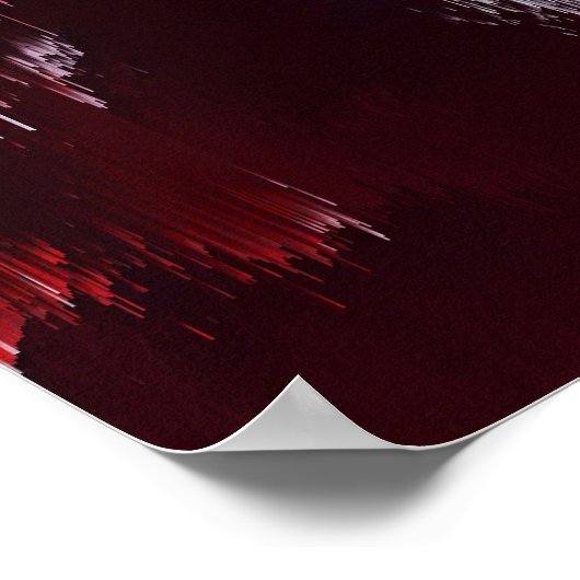 Vibrant Abstract Pattern Wall Art Poster (Ecke)