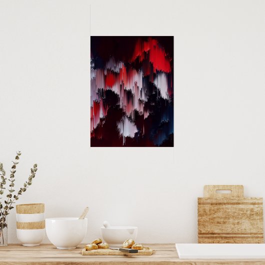 Vibrant Abstract Pattern Wall Art Poster (Küche)
