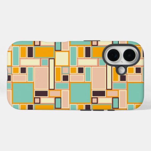 Vibrant abstract pattern with rectangles Case-Mate iPhone hülle (Rückseite (Horizontal))