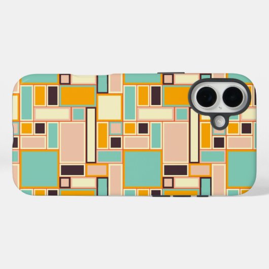 Vibrant abstract pattern with rectangles Case-Mate iPhone hülle (Rückseite (Horizontal))