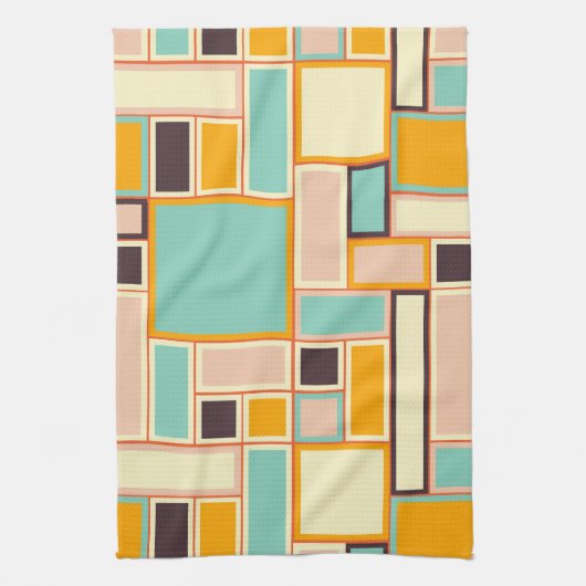 Vibrant abstract pattern with rectangles geschirrtuch (Vertikal)