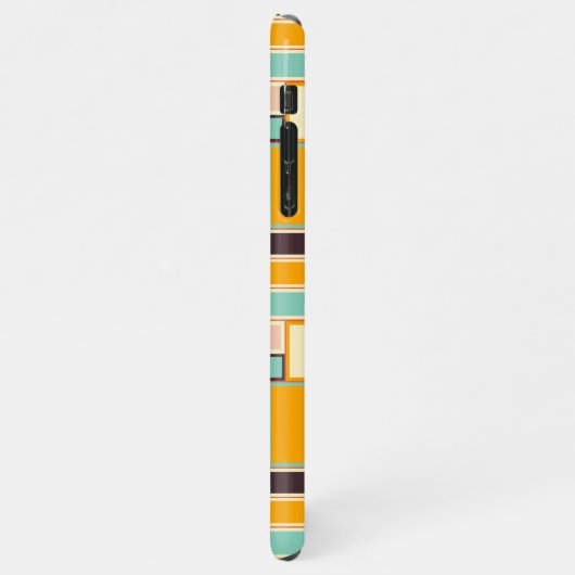 Vibrant abstract pattern with rectangles iPhone hülle (Linke Seite)