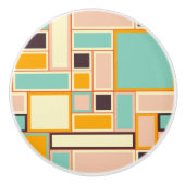 Vibrant abstract pattern with rectangles keramikknauf (Vorderseite)