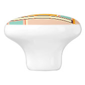 Vibrant abstract pattern with rectangles keramikknauf (Seitenansicht)