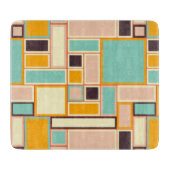 Vibrant abstract pattern with rectangles schneidebrett (Vorderseite)