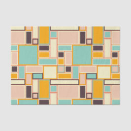 Vibrant abstract pattern with rectangles seidenpapier