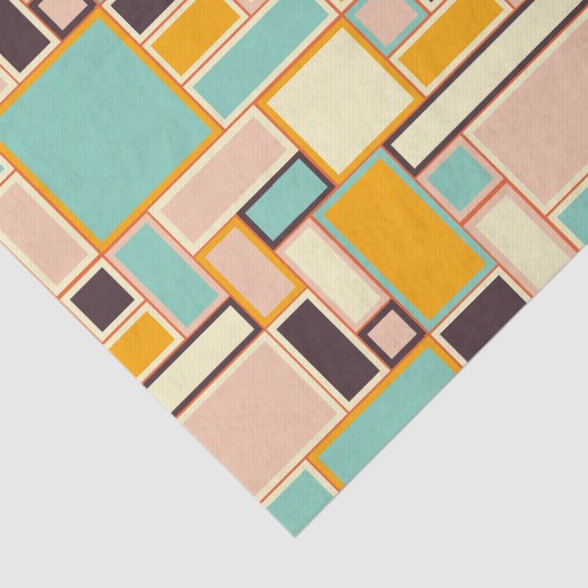 Vibrant abstract pattern with rectangles seidenpapier (Ausschnitt)