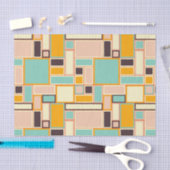 Vibrant abstract pattern with rectangles seidenpapier (Handwerk)