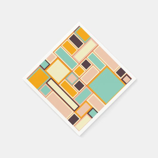 Vibrant abstract pattern with rectangles serviette (Ecke)