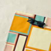 Vibrant abstract pattern with rectangles strandtuch (Beispiel)