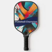 Vibrant Abstract Pickleball Champion Paddle (Vorderseite)