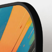 Vibrant Abstract Pickleball Champion Paddle (Linke Seite)