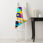 Vibrant Abstract Pop Art Sherpadecke (Beispiel)