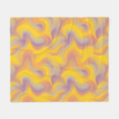 Vibrant Abstract Swirl  Fleecedecke (Vorderseite (Horizontal))
