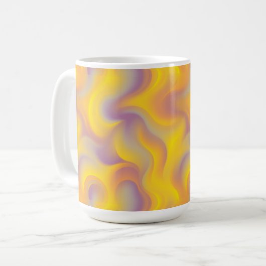 Vibrant Abstract Swirl  Kaffeetasse (Vorderseite Links)
