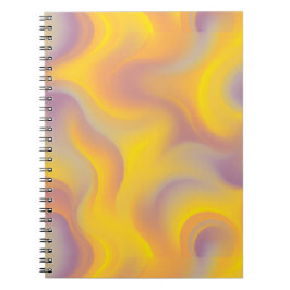 Vibrant Abstract Swirl  Notizblock