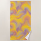 Vibrant Abstract Swirl  Strandtuch (Vorderseite)