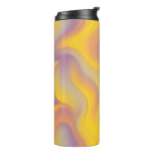 Vibrant Abstract Swirl  Thermosbecher (Nach links gedreht)