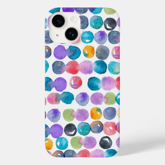 Vibrant Abstract Watercolor iPhone Case (Rückseite)