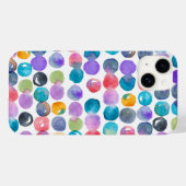 Vibrant Abstract Watercolor iPhone Case (Rückseite (Horizontal))