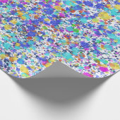 Vibrant Abstract Watercolor Splatter Pattern Geschenkpapier (Ecke)