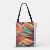 "Vibrant Abstrakt Geometric Layers" Papiertüte Tasche (Rückseite)