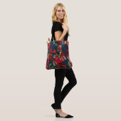 Vibrant African Geometric Tribal Abstract Pattern Tasche (Am Model)