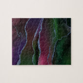 Vibrant Agate | Rich rosa und grüne Jewel Tone Can Puzzle (Horizontal)