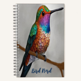 Vibrant Allen’s Hummingbird Painting  Notizblock