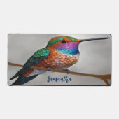 Vibrant Allen’s Hummingbird Painting Schreibtischunterlage (Vorderseite)