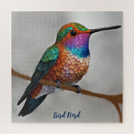 Vibrant Allen's Hummingbird-Malerei Puzzle (Vertikal)