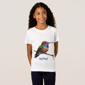 Vibrant Allen's Hummingbird-Malerei T-Shirt (Vorne ganz)