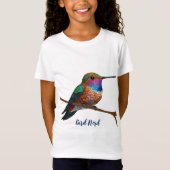 Vibrant Allen's Hummingbird-Malerei T-Shirt (Vorderseite)