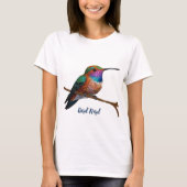 Vibrant Allen's Hummingbird-Malerei T-Shirt (Vorderseite)