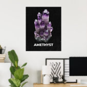 Vibrant Amethyst Crystal Poster (Heimbüro)