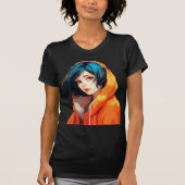 Vibrant Anime Beauty T-Shirt (Vorderseite)