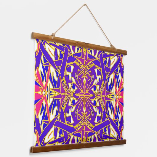 Vibrant Ant Wandteppich Mit Holzrahmen (Gewinkelt)