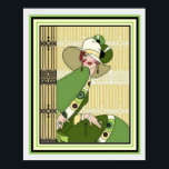Vibrant Art Deco Mode Ad 16 x 20 Poster<br><div class="desc">Nice,  Art Deco,  Modeposter 16 x 20</div>