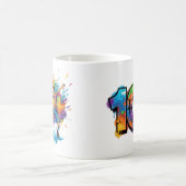 Vibrant Artistic Boy Coffee Mug Kaffeetasse (Mittel)
