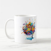 Vibrant Artistic Boy Coffee Mug Kaffeetasse (Links)