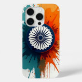 "Vibrant Ashoka Chakra iPhone Case - Abstrakt Schm (Rückseite)