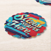 "Vibrant Aspirations Wall Art" Untersetzer (angewinkelt)