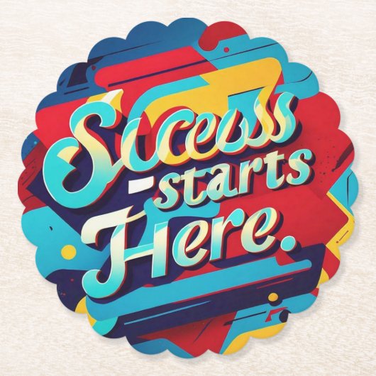 "Vibrant Aspirations Wall Art" Untersetzer (Vorderseite)