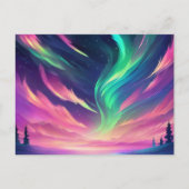 Vibrant Aurora Borealis Postkarte (Vorderseite)